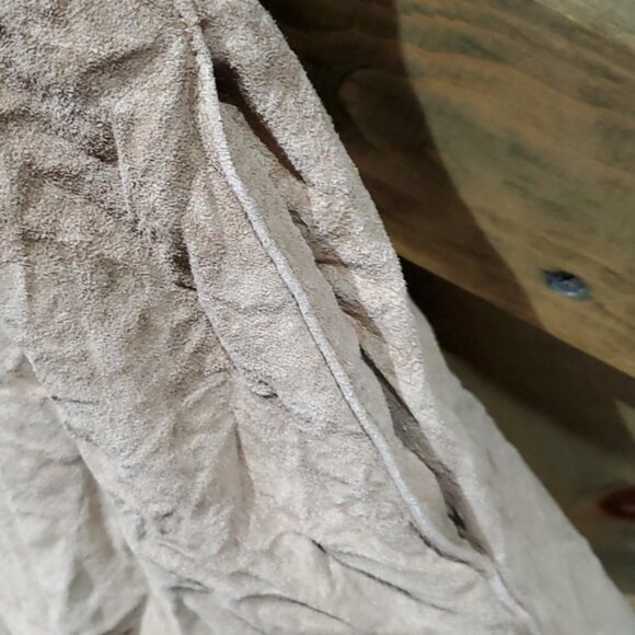 VINTAGE WILSON LEATHER COAT WITH FURRY COLLAR AND TRIM SIZE SMALL - Picture 6 of 12